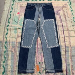 Upcycled double knee carpenter pants 34x31